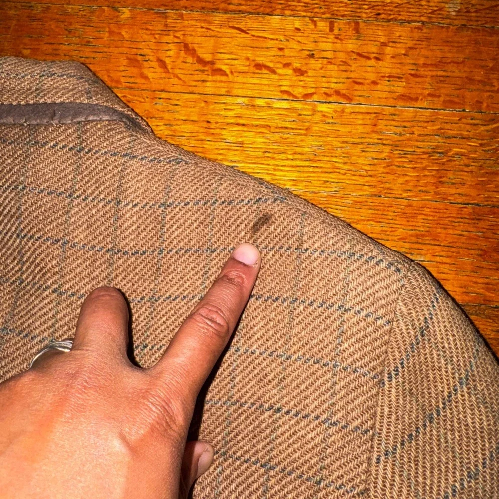 Frank Brothers New York Tweed Blazer Mens Classic‎ Fit Elbow Patches